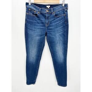J.Crew Factory Patriotic Wash Blue Denim Skinny Jeans Women's Size 29 x 28
